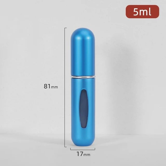 5ml*10pcs Portable Perfume Atomizer Liquid Container Portatil For Cosmetics Mini Aluminum Spray Alcochol Empty Refillable Bottle