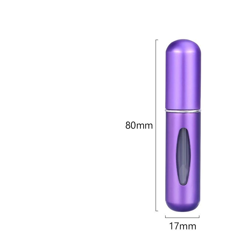 5ml*10pcs Portable Perfume Atomizer Liquid Container Portatil For Cosmetics Mini Aluminum Spray Alcochol Empty Refillable Bottle
