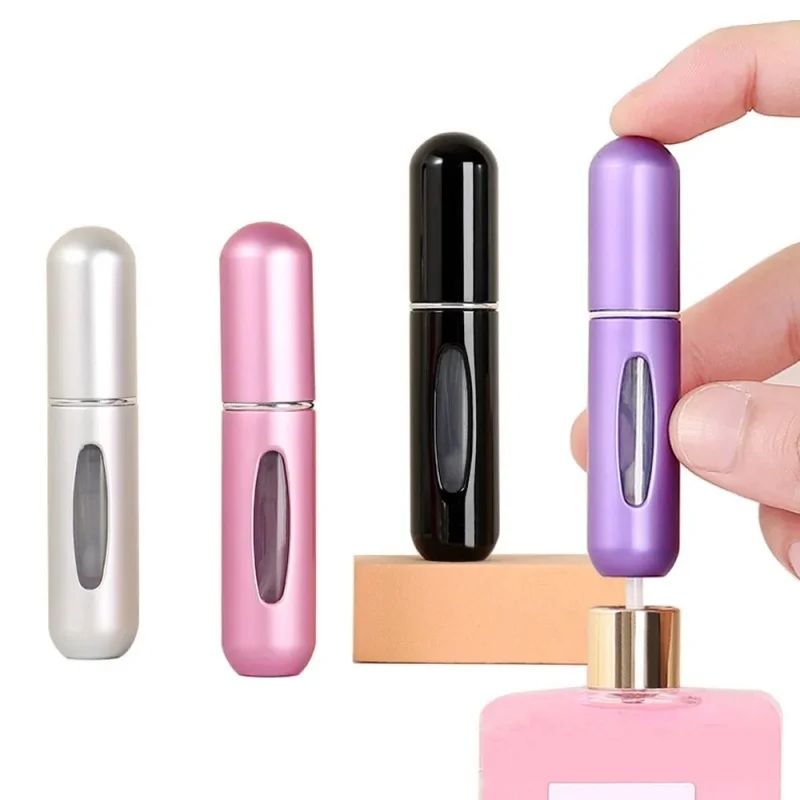 5ml*10pcs Portable Perfume Atomizer Liquid Container Portatil For Cosmetics Mini Aluminum Spray Alcochol Empty Refillable Bottle