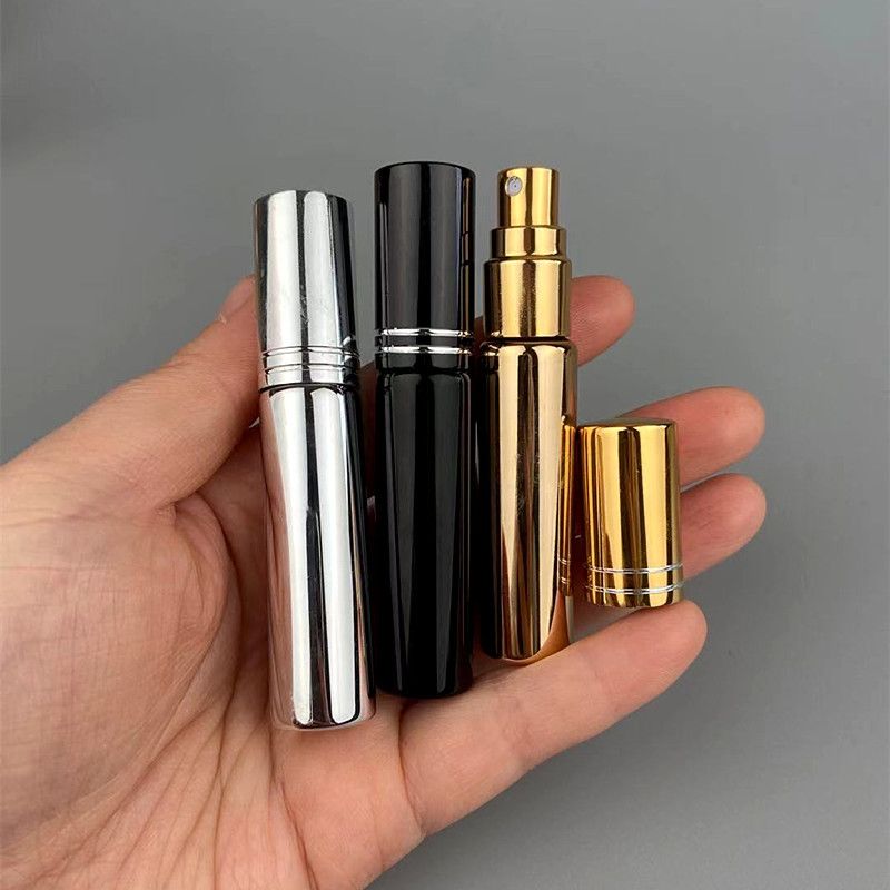 10pcs*10ML High Quality Refillable Mini Perfume Atomizer Spray Bottle Empty Glass Perfume Bottle Aluminum Spray Atoizers