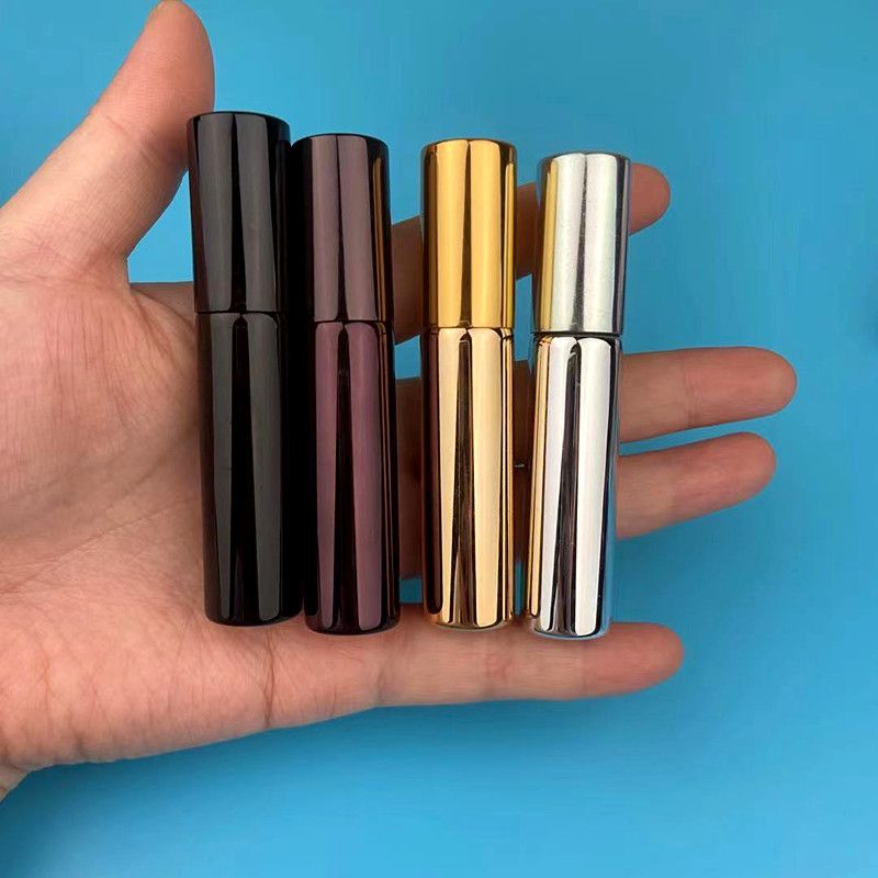 10pcs*10ML High Quality Refillable Mini Perfume Atomizer Spray Bottle Empty Glass Perfume Bottle Aluminum Spray Atoizers