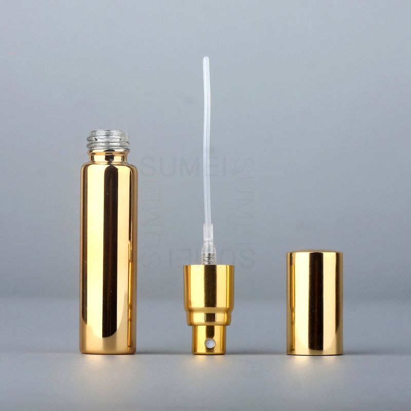 10pcs*10ML High Quality Refillable Mini Perfume Atomizer Spray Bottle Empty Glass Perfume Bottle Aluminum Spray Atoizers