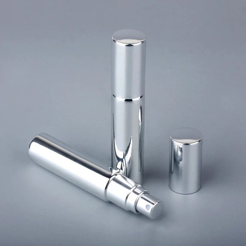 10pcs*10ML High Quality Refillable Mini Perfume Atomizer Spray Bottle Empty Glass Perfume Bottle Aluminum Spray Atoizers