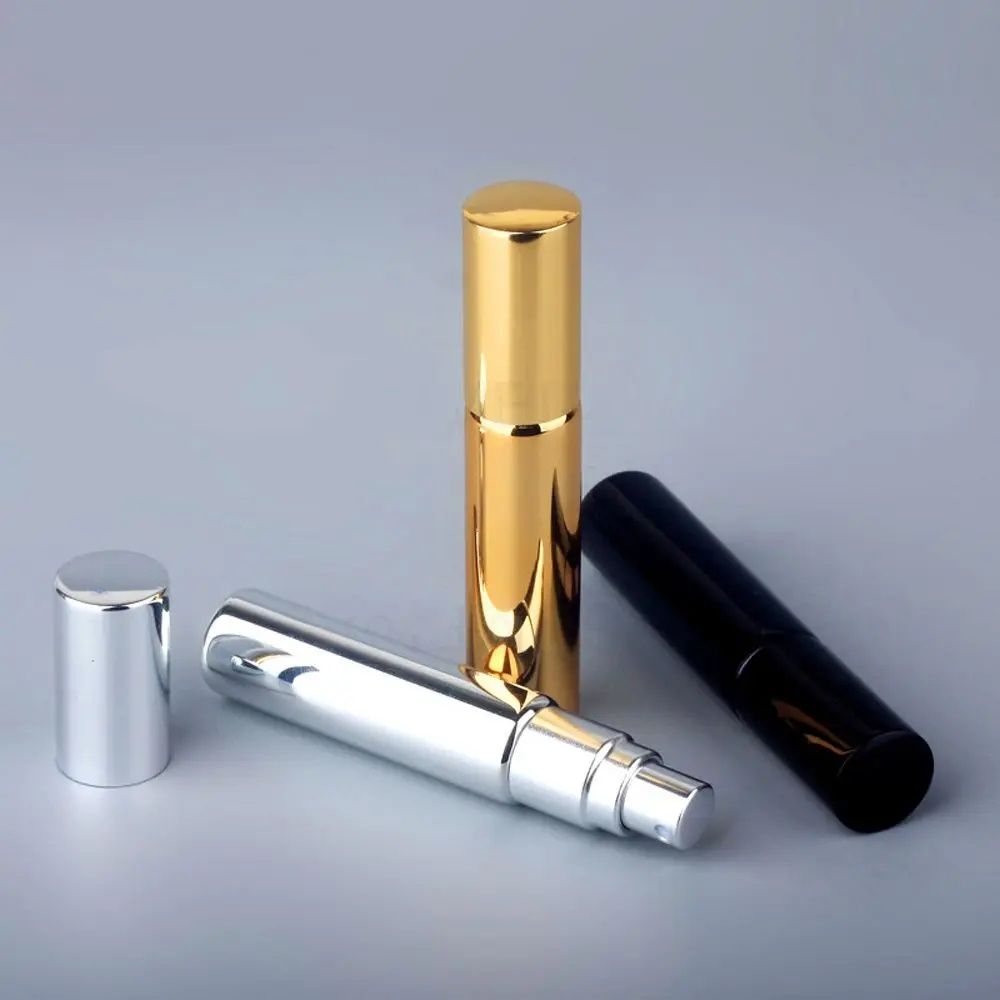 10pcs*10ML High Quality Refillable Mini Perfume Atomizer Spray Bottle Empty Glass Perfume Bottle Aluminum Spray Atoizers