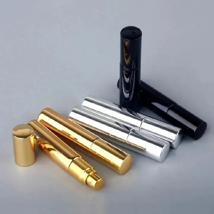 10pcs*10ML High Quality Refillable Mini Perfume Atomizer Spray Bottle Empty Glass Perfume Bottle Aluminum Spray Atoizers