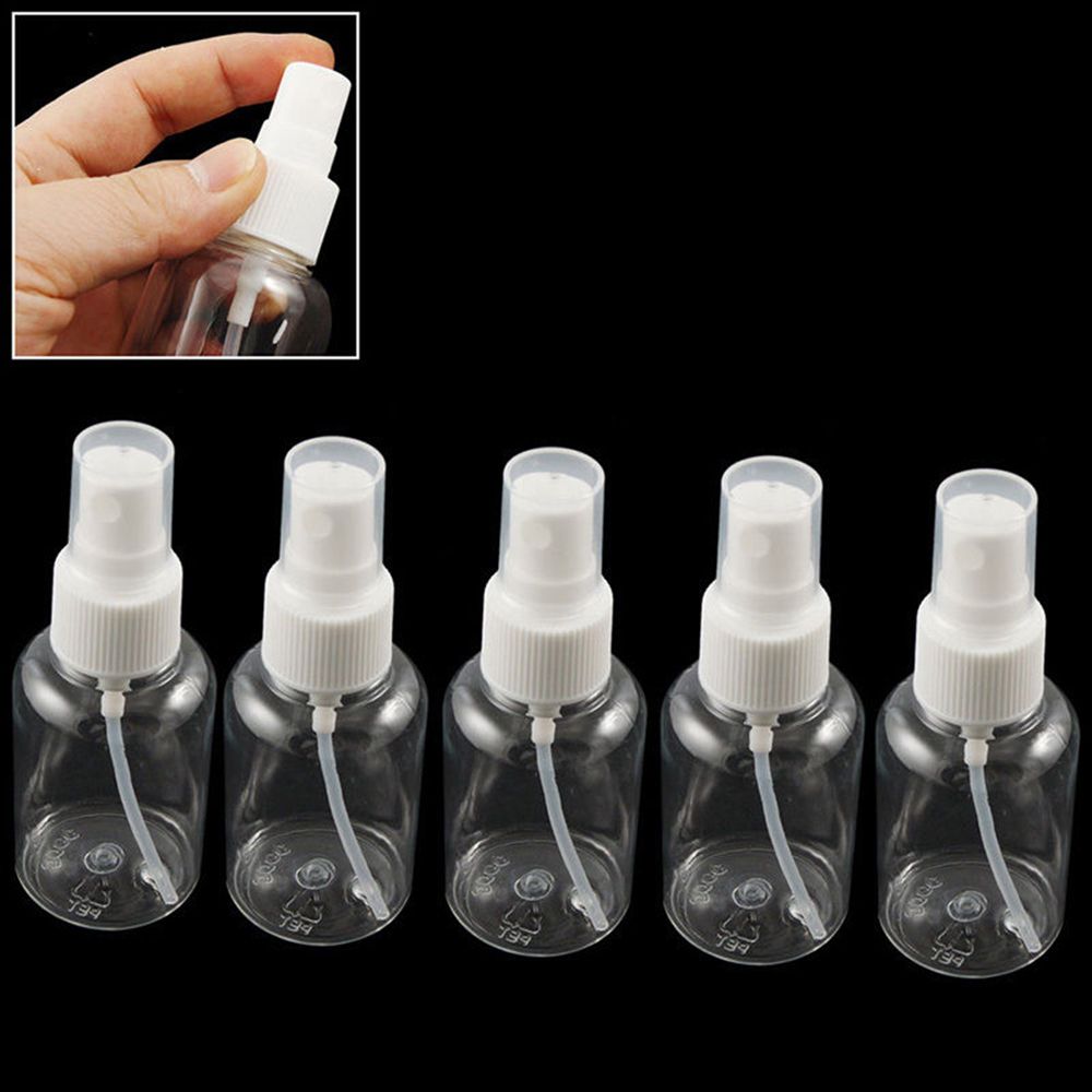 4/5pcs 30mL Refillable Mist Spray Bottle for Perfume Liquid Cosmetics Plastic Transparent Empty Spray Travel Mini Small Bottle