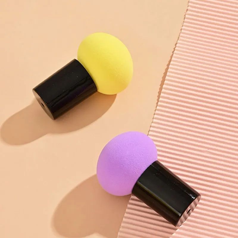 4PCS Pink/Red Cosmetics Makeup brushes #55 Foundation Brush with Sponge Beauty Egg Slanted Powder Puff Beauty tool Makeup Kit