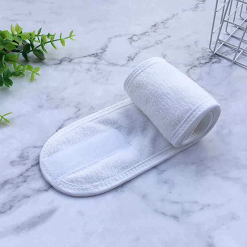 Soft Toweling Hair Accessories Girls Headbands for Face Washing Bath Makeup Hair Band Women Adjustable SPA Facial Headband
