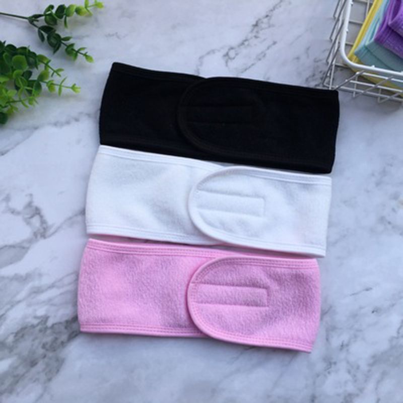 Soft Toweling Hair Accessories Girls Headbands for Face Washing Bath Makeup Hair Band Women Adjustable SPA Facial Headband