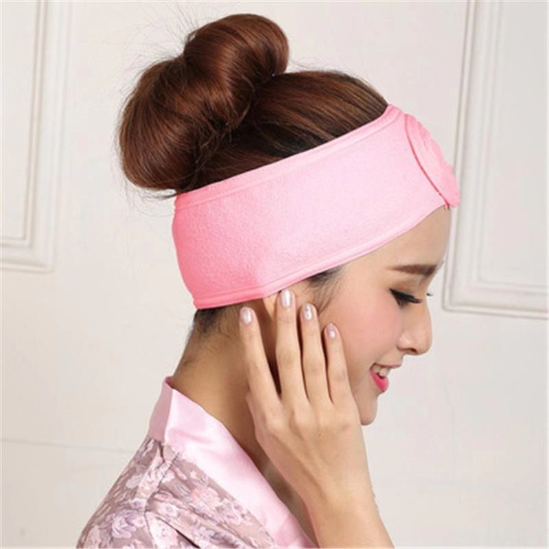 Soft Toweling Hair Accessories Girls Headbands for Face Washing Bath Makeup Hair Band Women Adjustable SPA Facial Headband