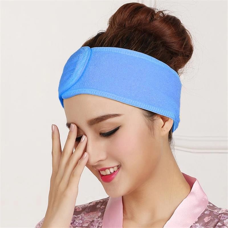 Soft Toweling Hair Accessories Girls Headbands for Face Washing Bath Makeup Hair Band Women Adjustable SPA Facial Headband