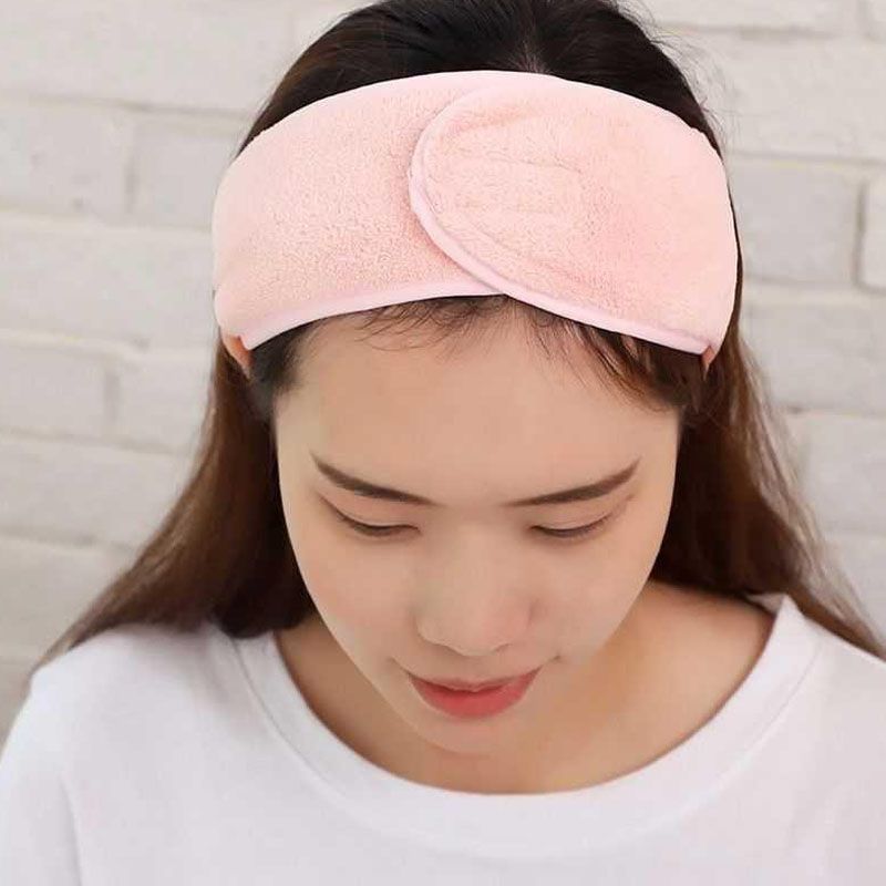 Soft Toweling Hair Accessories Girls Headbands for Face Washing Bath Makeup Hair Band Women Adjustable SPA Facial Headband
