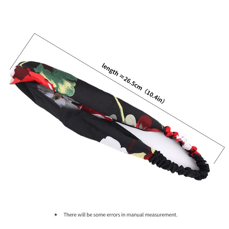 Women Girls Summer Bohemian Hair Bands Print Headbands Retro Cross Turban Bandage Bandanas HairBands Hair Accessories Headwrap