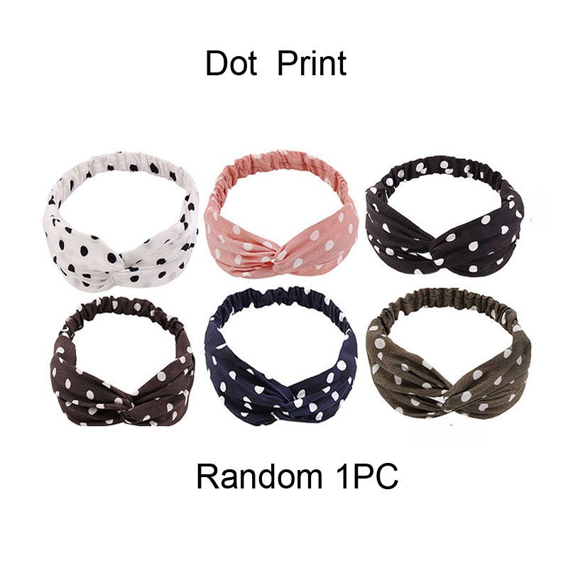 Women Girls Summer Bohemian Hair Bands Print Headbands Retro Cross Turban Bandage Bandanas HairBands Hair Accessories Headwrap