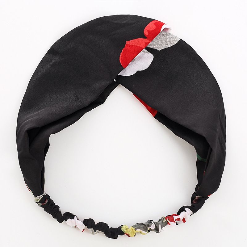 Women Girls Summer Bohemian Hair Bands Print Headbands Retro Cross Turban Bandage Bandanas HairBands Hair Accessories Headwrap