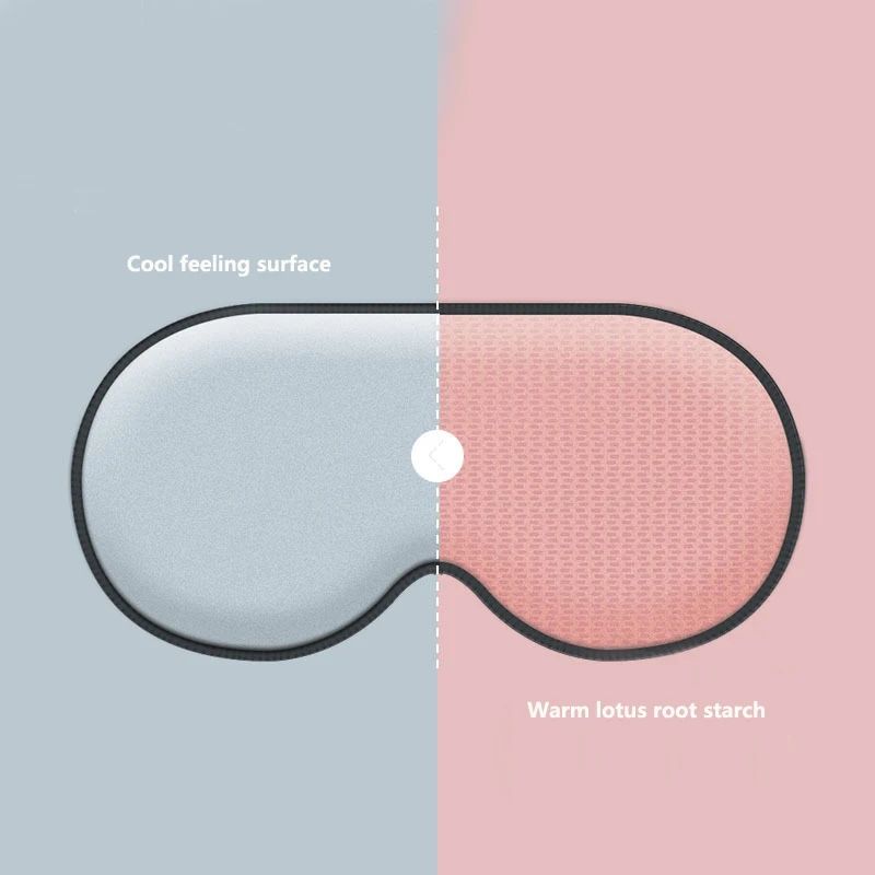 1pc Double Side Sleep Mask Natural Sleeping Eye Mask Eyeshade Cover Shade Available Breathable Blindfold Travel Rest Eye Patch E0407