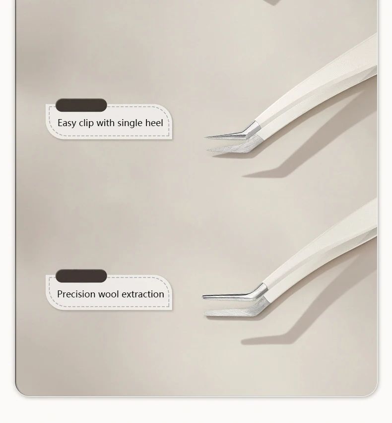 Multifunctional Tweezers Stainless Steel Eyelash Tweezers Grafting False Eyelash Patches False Eyelash Aids Portable Tweezers