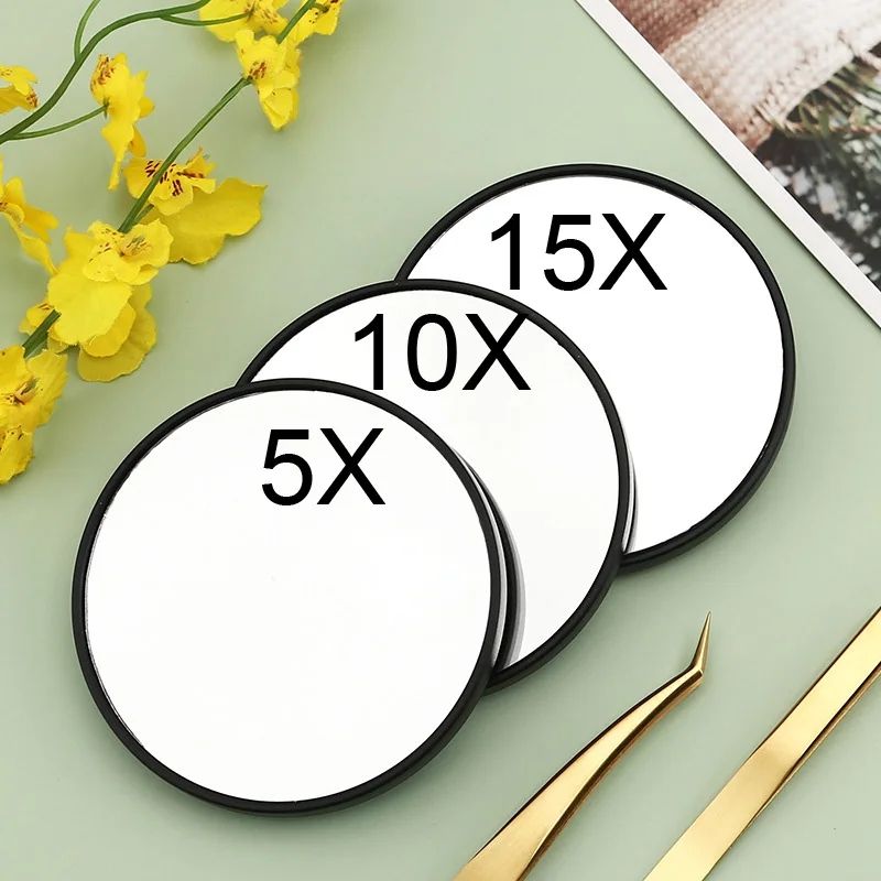 8.8CM 5X/10X/15X Magnifying Mirror Suction Cup Women Beauty Makeup Cosmetic Shower Home Magnification Glass