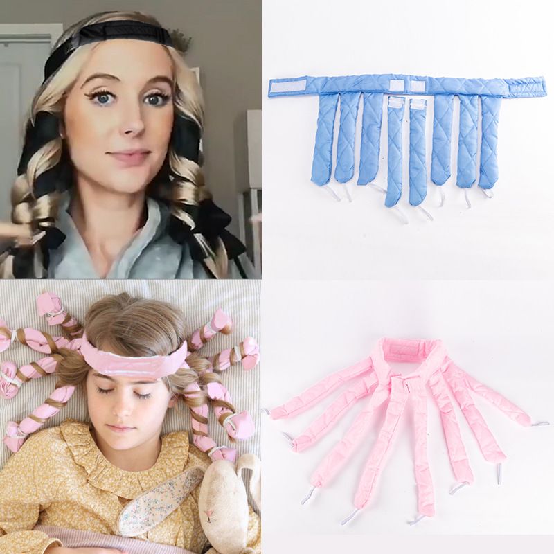 Lazy Hair Curler Hair Rollers Heatless Curling Rod Headband No Heat Silk Ribbon Curls Sleeping Wave Formers Hair Styling Tools