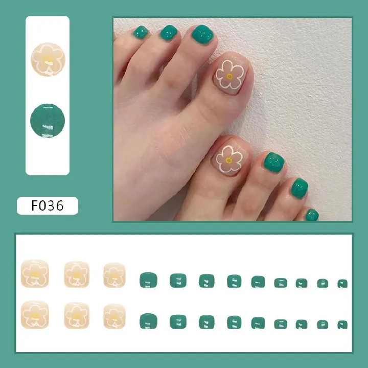 24pcs Fake Nails Wearable Press On Nails Pink Glitter Cute Reusable False Nail Ballerina Full Finished Artificial Nail Art Tips