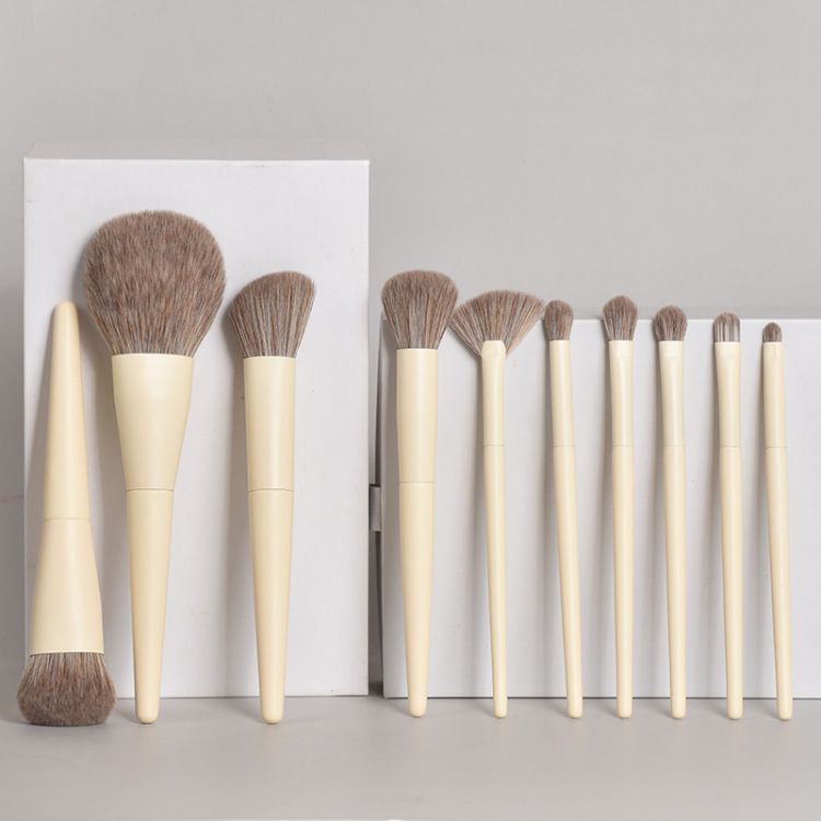 8pcs Makeup Brushes Set Foundation Contour Eyeshadow Blush Brush Powder Puff Portable Cosmetic Brushes Travel with Box Wholesale