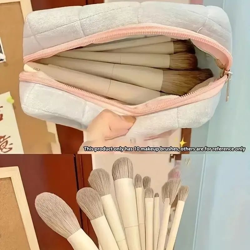 8pcs Makeup Brushes Set Foundation Contour Eyeshadow Blush Brush Powder Puff Portable Cosmetic Brushes Travel with Box Wholesale
