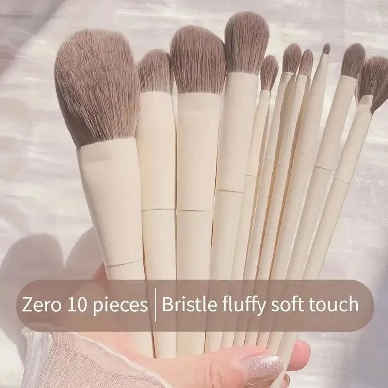 8pcs Makeup Brushes Set Foundation Contour Eyeshadow Blush Brush Powder Puff Portable Cosmetic Brushes Travel with Box Wholesale
