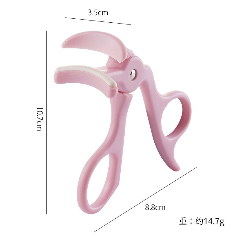 2pcs Portable One-Clip Eyelash Curler Easy To Operate Gecomo Long-Lasting Styling Wide-Angle And Partial Eyelash Curler Makeup Tools