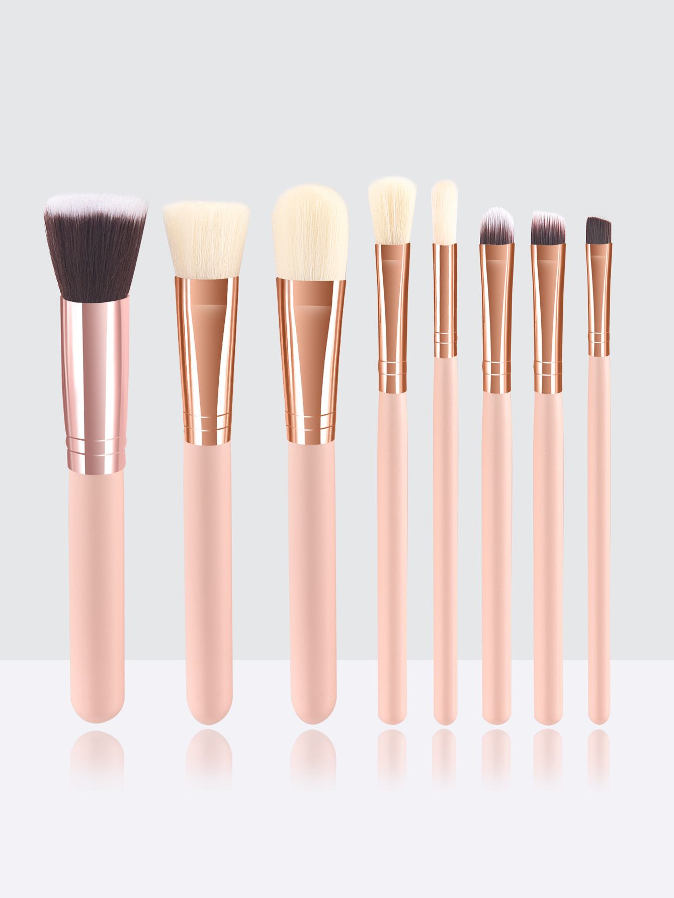 8pcs High-End Professional Makeup Brushes Set with Bucket Blush Powder Eyeshadow Eyebrow Foundation Beauty Makeup Tool Brochas