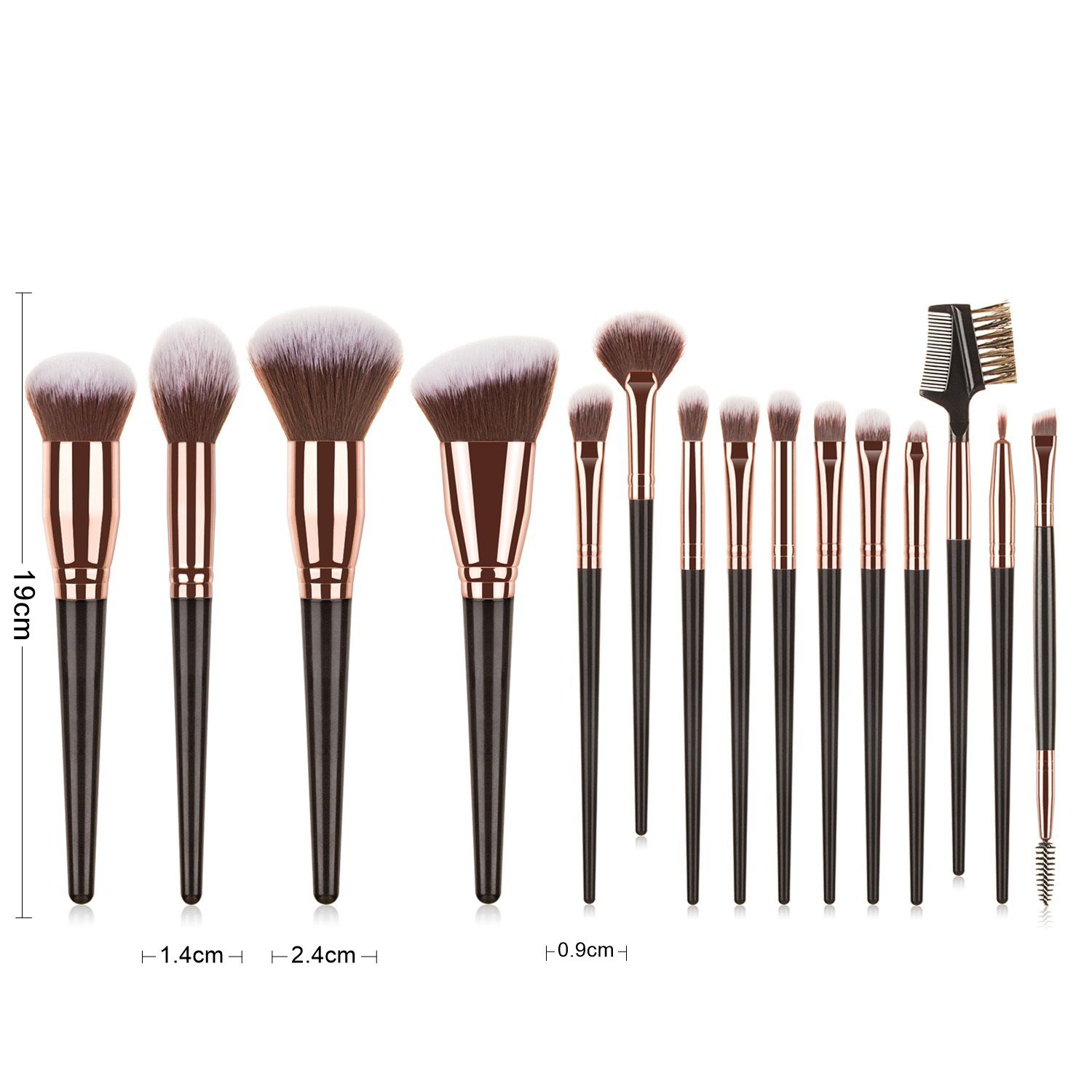 7-15Pcs Makeup Brushes Set Foundation Eyeshadow Blush Highlighter Soft Fluffy Concealer Kabuki Blending Brush Female Beauty Tool