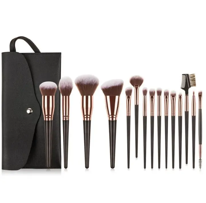 7-15Pcs Makeup Brushes Set Foundation Eyeshadow Blush Highlighter Soft Fluffy Concealer Kabuki Blending Brush Female Beauty Tool