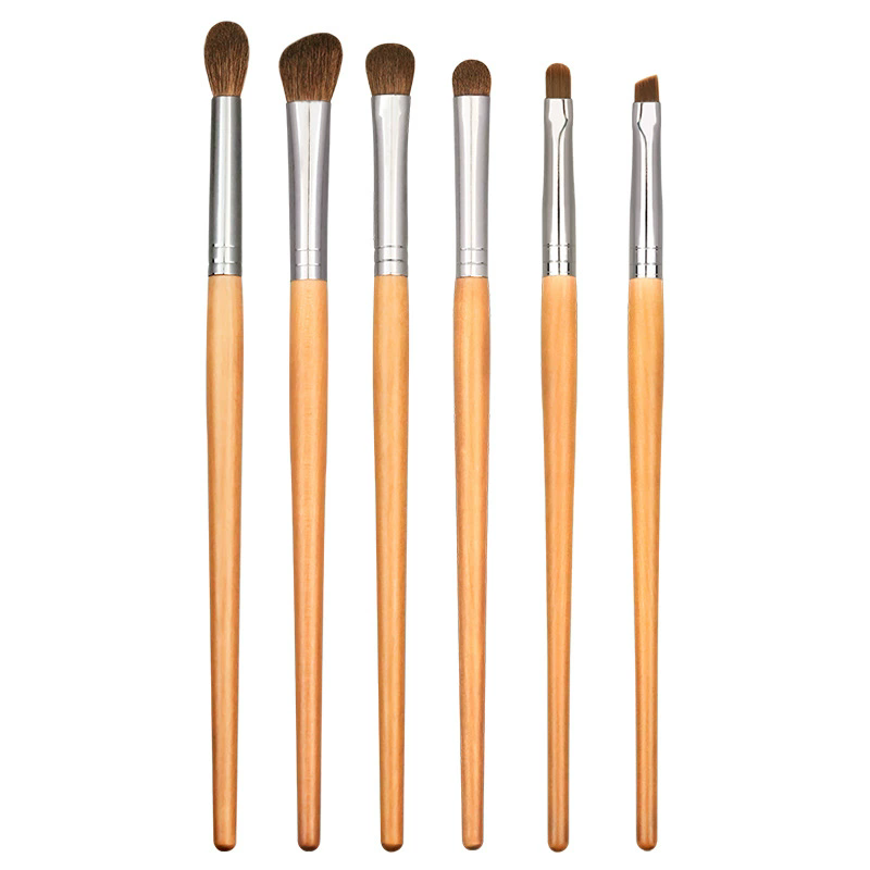 11Pcs/Pack Natural Bamboo Handle Makeup Brushes Set High Quality Foundation Blending Cosmetic Make Up Tool Set With Cotton Bag