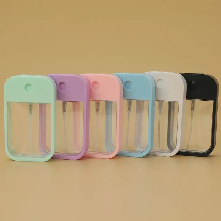 1PC 45ml Portable Refillable Hand Sanitizer Alcohol Bottles Mini Card Spray Bottle Cosmetics Travel Sub-bottling Press Spray