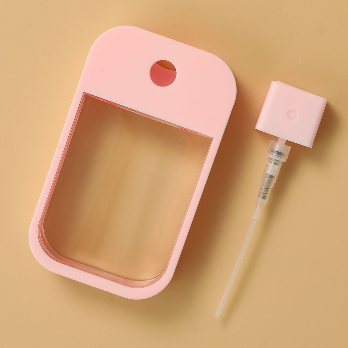 1PC 45ml Portable Refillable Hand Sanitizer Alcohol Bottles Mini Card Spray Bottle Cosmetics Travel Sub-bottling Press Spray