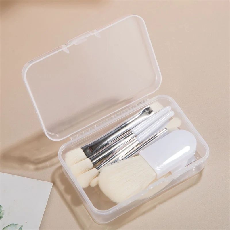 6Pcs Mini Box Makeup Brushes Portable Cosmetic Powder Foundation Blush Blending Concealer Make Up Brushes Beauty Makeup Tools
