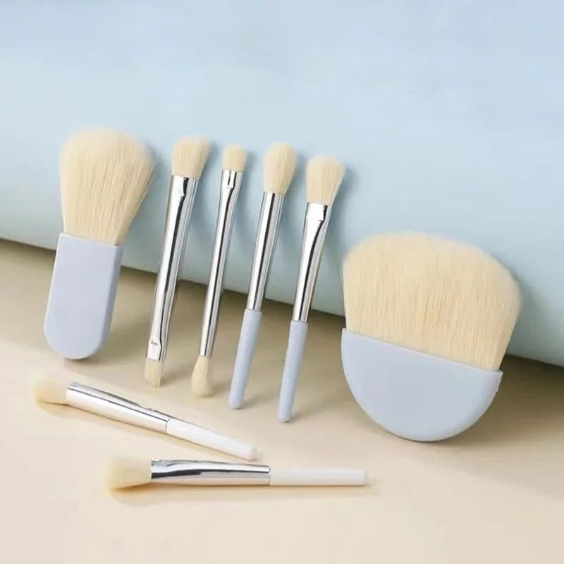 6Pcs Mini Box Makeup Brushes Portable Cosmetic Powder Foundation Blush Blending Concealer Make Up Brushes Beauty Makeup Tools