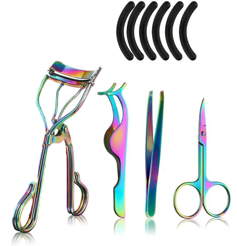 3/15pcs Eyelash Curler Set With Replacement Pads For Women Eyelashes Curling Tweezers Clips Lash Mascara Wands Brush Makeup Tool