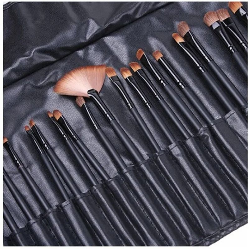 Gift Bag Of 24 pcs Makeup Brush Sets Professional Cosmetics Brushes Eyebrow Powder Foundation Shadows Pinceaux Make Up Tools