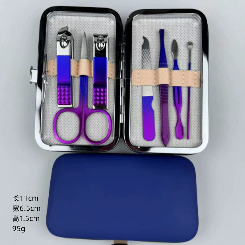 6-18pcs Set Professional Stainless Steel Manicure & Pedicure Kit Precision Nail Care with Travel Case with Nail Clipper Scissor