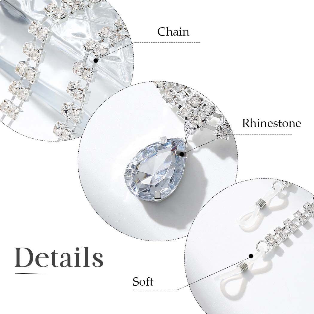 Sexy Rhinestone Chains Chest Chain Harness Waist Chain Breast Belly Body Jewelry Necklace For Women Party Clothing Accessories