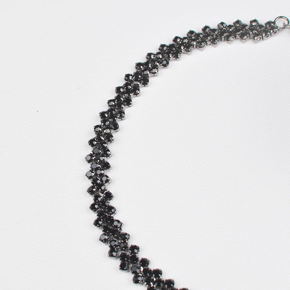 Luxury Shiny Full Rhinestone Choker Necklace for Women Personalized Geometric Crystal Necklaces Wedding Jewelry Party Gifts