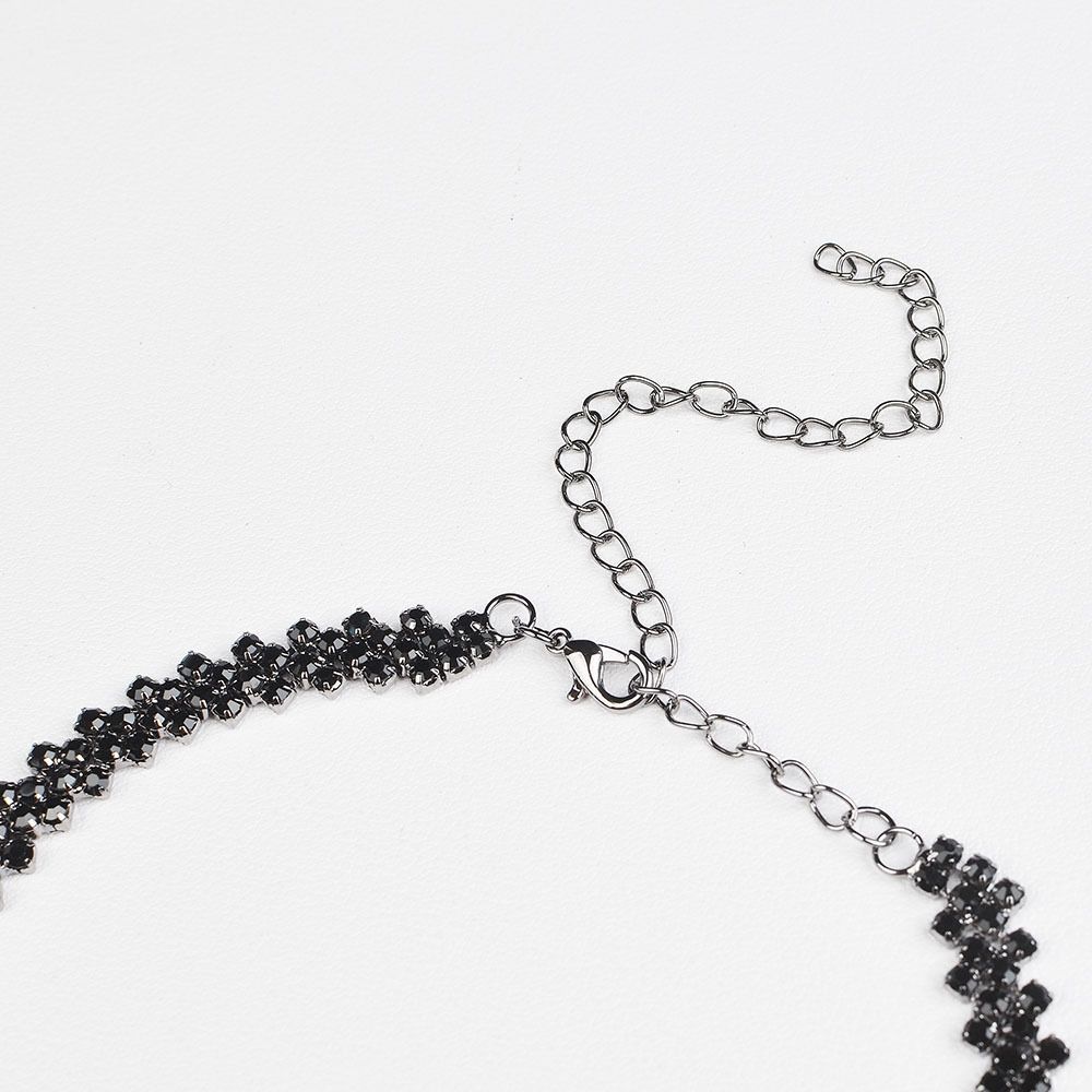Luxury Shiny Full Rhinestone Choker Necklace for Women Personalized Geometric Crystal Necklaces Wedding Jewelry Party Gifts