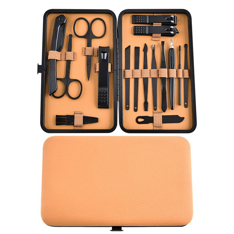 7-24pcs Manicure Tool Set Stainless Steel Cuticle Nipper Cutter Kit Professional Nail Clippers Pedicure Nail Art Grooming Tools
