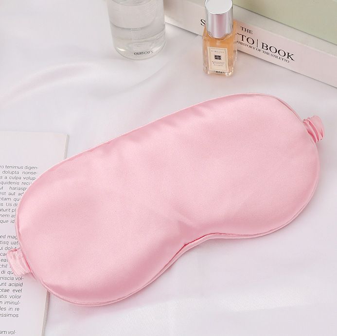 Silk Ruffle Sleep Eye Mask Soft Sleeping Eye Covers Multicolor Night Dream Blackout Eye Patches for Woman Man to Sleep Better