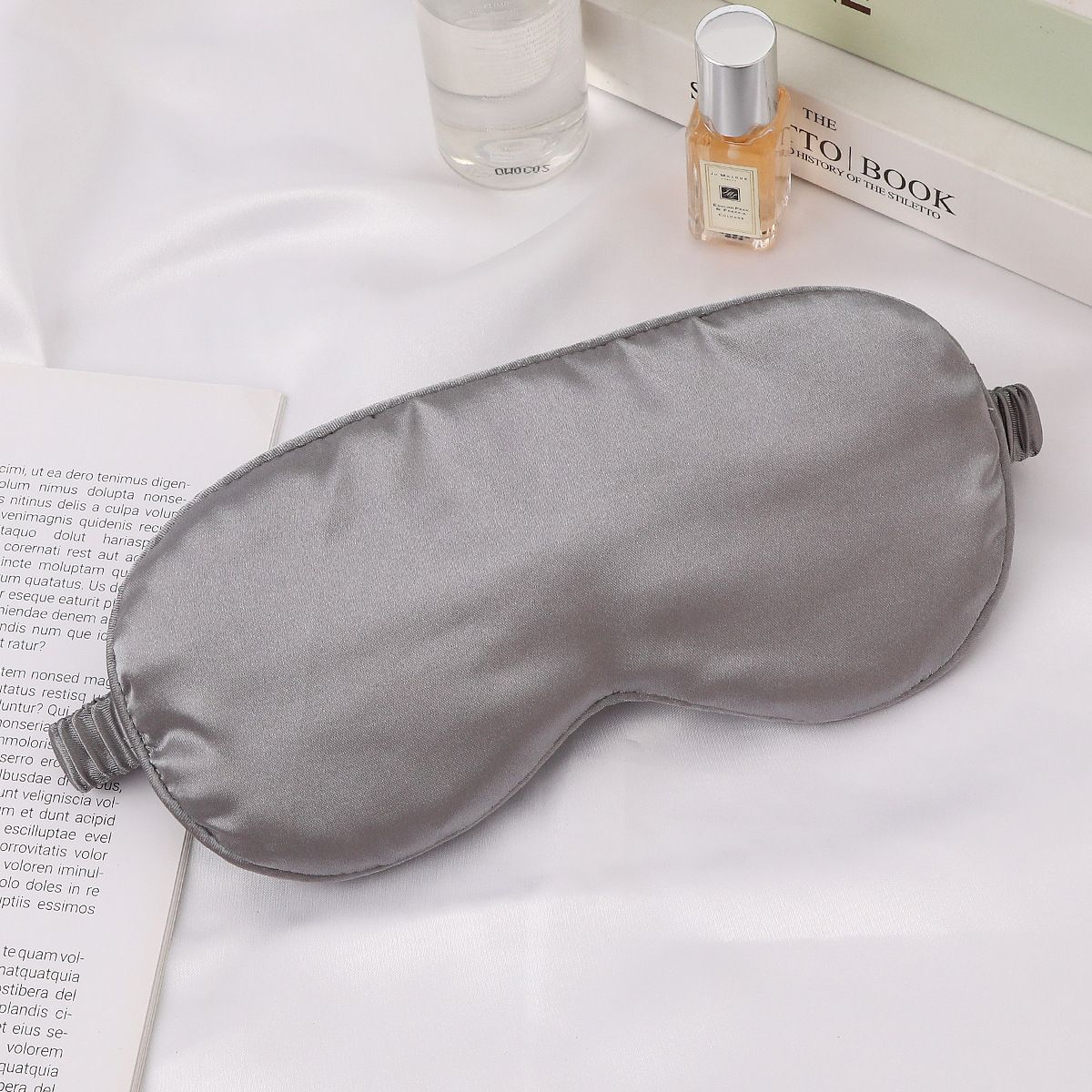 Silk Ruffle Sleep Eye Mask Soft Sleeping Eye Covers Multicolor Night Dream Blackout Eye Patches for Woman Man to Sleep Better