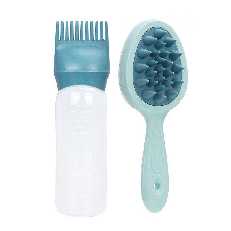 2PCS Hair Dye Applicator Bottles with Scalp Massager Brush For Hair Dyeing Shampoo Bottle Salon Hairdressing Hair Coloring Tools