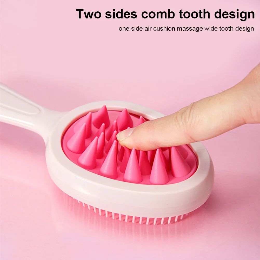 2PCS Hair Dye Applicator Bottles with Scalp Massager Brush For Hair Dyeing Shampoo Bottle Salon Hairdressing Hair Coloring Tools