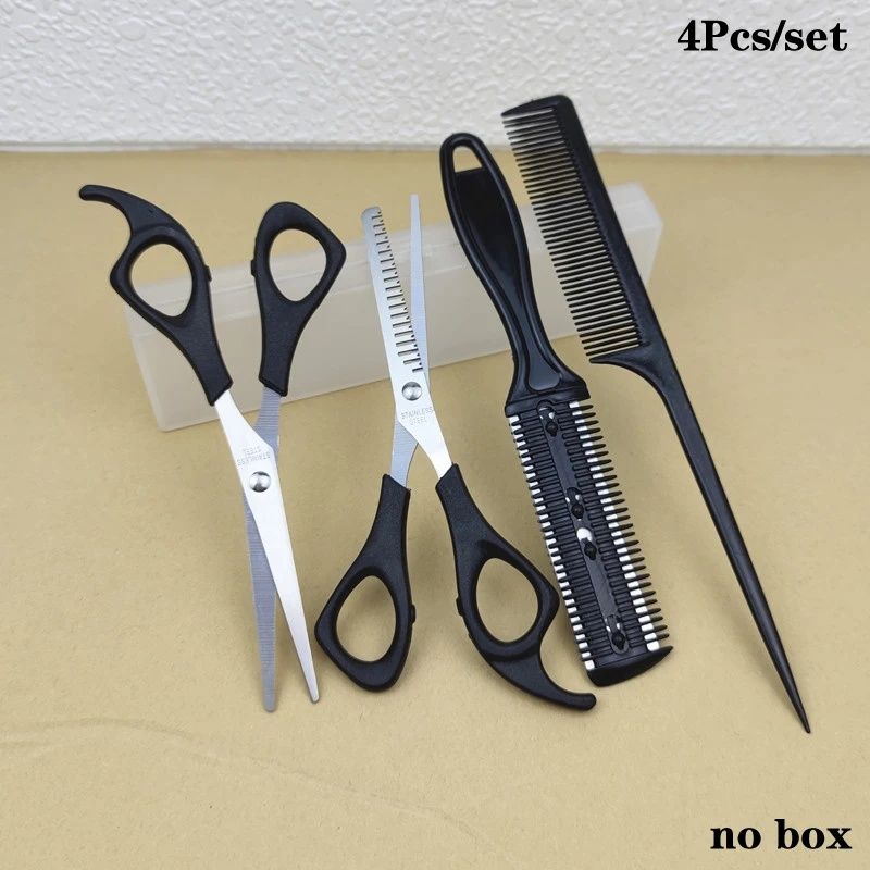 2-7PCS Professional Hair Scissors Hairdressing Barber Scissors Thinning Cutting Shears Haircut Hair Style Tool Grooming Supplies