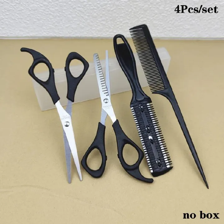 2-7PCS Professional Hair Scissors Hairdressing Barber Scissors Thinning Cutting Shears Haircut Hair Style Tool Grooming Supplies