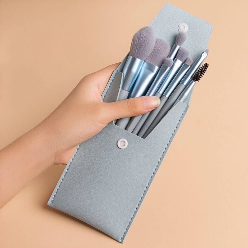 8pcs High-End Professional Makeup Brushes Set with Bucket Blush Powder Eyeshadow Eyebrow Foundation Beauty Makeup Tool Brochas